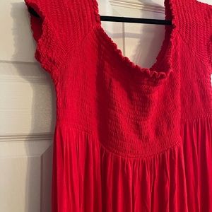 Isabel Maternity Red Dress